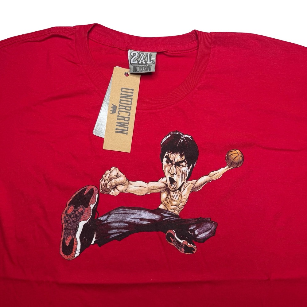 2000s Y2K UNDRCRWN Undercrown Bruce Lee Jordan 11 Space Jams shirt 2XL